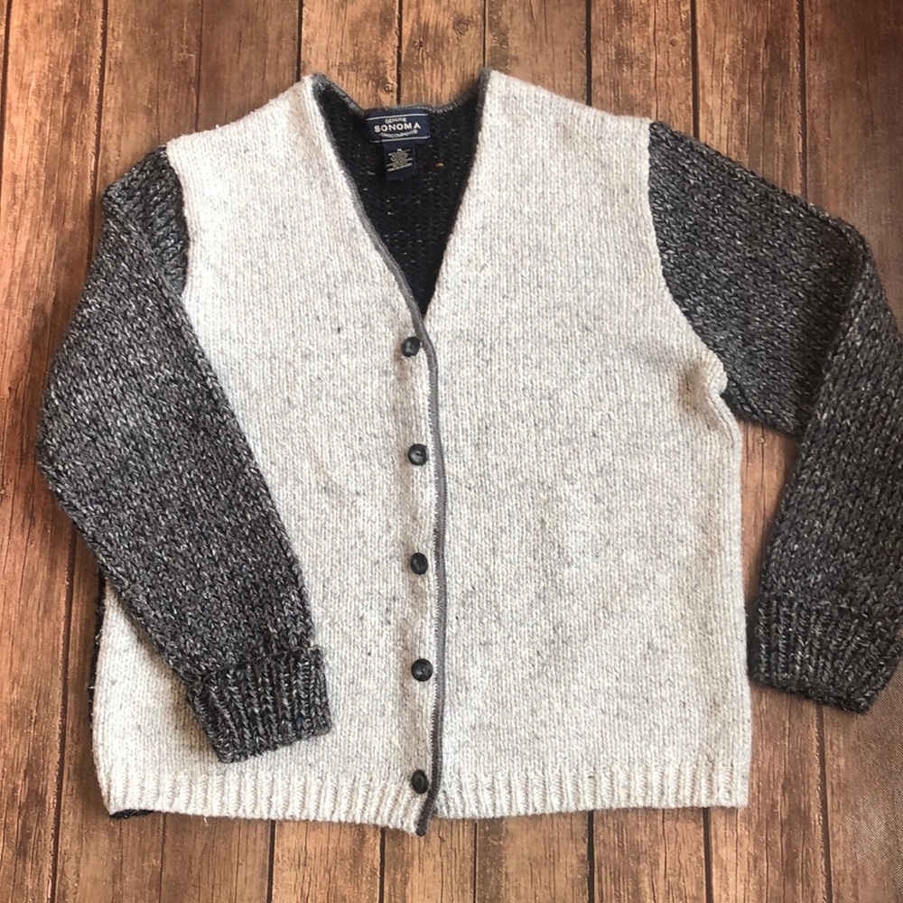 Sonoma Wool Blend Cardigan Sz M